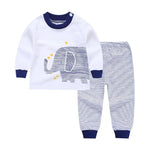 2pcs Kids Baby Boys Girls Clothes Top+Pants Cotton Baby Pajamas Sleepwear