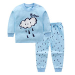 2pcs Kids Baby Boys Girls Clothes Top+Pants Cotton Baby Pajamas Sleepwear