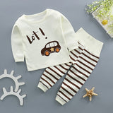 Animal Baby Pajamas Baby Sleeping Gown Cotton Long Sleeve Top+High