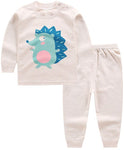 Animal Baby Pajamas Baby Sleeping Gown Cotton Long Sleeve Top+High