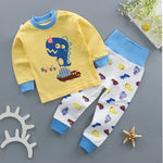 Animal Baby Pajamas Baby Sleeping Gown Cotton Long Sleeve Top+High