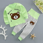 Animal Baby Pajamas Baby Sleeping Gown Cotton Long Sleeve Top+High