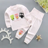 Animal Baby Pajamas Baby Sleeping Gown Cotton Long Sleeve Top+High