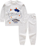 Animal Baby Pajamas Baby Sleeping Gown Cotton Long Sleeve Top+High