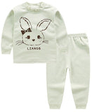 Animal Baby Pajamas Baby Sleeping Gown Cotton Long Sleeve Top+High