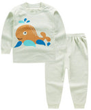 Animal Baby Pajamas Baby Sleeping Gown Cotton Long Sleeve Top+High