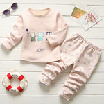 Autumn winter baby girls pajamas clothing sets infant boys cotton cartoon suit children baby comfortable home clothing outfits