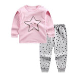 Spring Autumn Baby Boys Girls Sleepwear Cartoon Rabbit sleep sets Fashion Kids Pajamas New 2018 Newborn Clothes Suits 0-4 Years