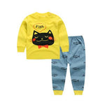 Spring Autumn Baby Boys Girls Sleepwear Cartoon Rabbit sleep sets Fashion Kids Pajamas New 2018 Newborn Clothes Suits 0-4 Years