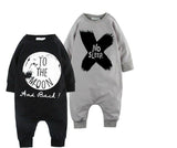 Baby romper Spring cotton Baby boys girls clothes One piece Jumpsuits TO THE MOON and NO SLEEP Printed