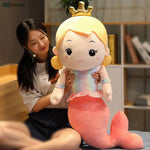 30-110cm Mermaid Plush Toys Pillow Soft stuffed plush animals dolls kids toy baby Sleep Partner Girl Birthday Christmas Gifts