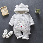 2019 New Russia Baby Costume Rompers Clothes Cold Winter Boy Girl Garment Cotton Toddler Romper Jumpsuit Outfit TZ446