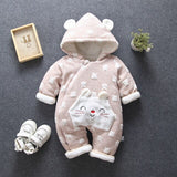 2019 New Russia Baby Costume Rompers Clothes Cold Winter Boy Girl Garment Cotton Toddler Romper Jumpsuit Outfit TZ446