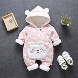 2019 New Russia Baby Costume Rompers Clothes Cold Winter Boy Girl Garment Cotton Toddler Romper Jumpsuit Outfit TZ446