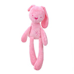 Pink/White 40cm Baby Rabbit Sleeping Comfort Doll Plush Toys Smooth Obedient Rabbit Sleep Calm Doll