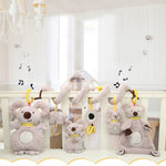 New Baby Toys Rabbit Sleeping Comfort Musical Plush Rattle Toy Doll Multifunctional Appease Towel Saliva Towel Koala Doll Sleep