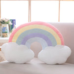 Fantastic sky series Pillow stuffed Moon shooting star & Rainbow plush toys soft shell cushion baby sleeping Pillow home decor