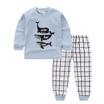 Newborn Children Cotton Sleepwear 0-2Y Kid Clothes Baby Girls Boys Pajamas Suit Infant Cartoon Print Nightwear Sleep Sets Pyjama