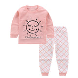 Newborn Children Cotton Sleepwear 0-2Y Kid Clothes Baby Girls Boys Pajamas Suit Infant Cartoon Print Nightwear Sleep Sets Pyjama