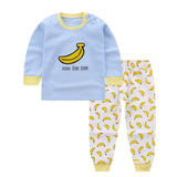 Newborn Children Cotton Sleepwear 0-2Y Kid Clothes Baby Girls Boys Pajamas Suit Infant Cartoon Print Nightwear Sleep Sets Pyjama