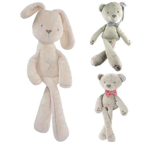 Cute Baby Plush Rabbit Doll Soft Stuffed Animal Bear Toys Easter Children Bunny Sleeping Mate Baby Toy Birthday Gift For Infants