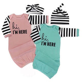 Newborn Infant Baby Boy Girl Long Sleeve Letter Print Cotton