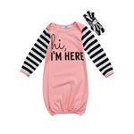 Newborn Infant Baby Boy Girl Long Sleeve Letter Print Cotton