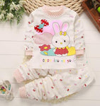 2019 cartoon long sleeve T-shirt+Pants 2pcs Baby pajamas sets girl and boys clothes Infant Toddler pijamas