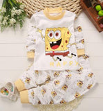 2019 cartoon long sleeve T-shirt+Pants 2pcs Baby pajamas sets girl and boys clothes Infant Toddler pijamas