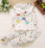 2019 cartoon long sleeve T-shirt+Pants 2pcs Baby pajamas sets girl and boys clothes Infant Toddler pijamas