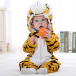 Baby rompers new born baby girls clothes Hooded pajamas mameluco bebe warm winter animal costumes roupas de bebe dropshipping