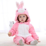 Baby rompers new born baby girls clothes Hooded pajamas mameluco bebe warm winter animal costumes roupas de bebe dropshipping