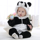 Baby rompers new born baby girls clothes Hooded pajamas mameluco bebe warm winter animal costumes roupas de bebe dropshipping