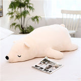 Dressing Polar Bear Plush Doll Baby Super Soft Stuffed Wearable Sleeping Bear Pillow Animal Plush Toy Kids Gifts