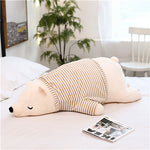 Dressing Polar Bear Plush Doll Baby Super Soft Stuffed Wearable Sleeping Bear Pillow Animal Plush Toy Kids Gifts